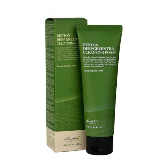 Benton Deep Green Tea Cleansing Foam 120g